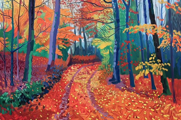 Autumn Path NZ92C3 55 Print