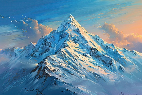 Alpine Glow Summit H2N9P2 45 by Abstract Rebellion