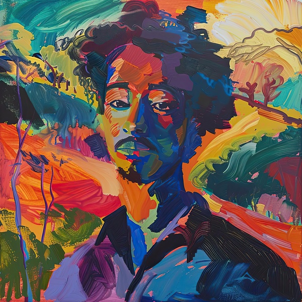 Chromatic Portrait B29H7N 57 Print