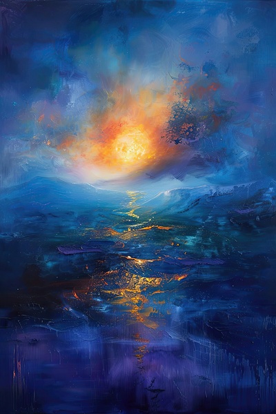 Celestial River Flows H429PN 57 Print