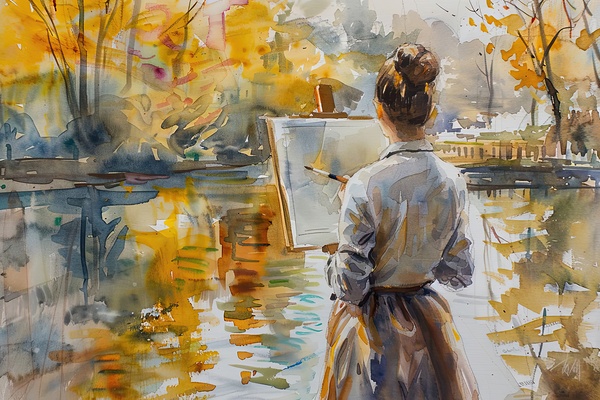 Autumn Reflection 8294H 45 by Abstract Rebellion