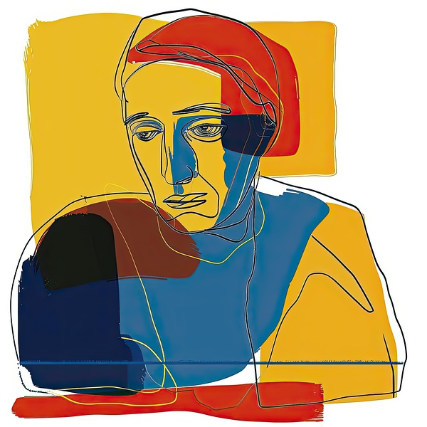 Contemplative Gaze Y59H2N 55 Print