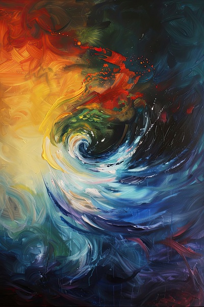 Cosmic Genesis Vortex H2N9P2 60 by Abstract Rebellion