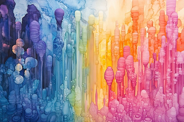 Chromatic Stalactites 7P3H9N 55 by Abstract Rebellion