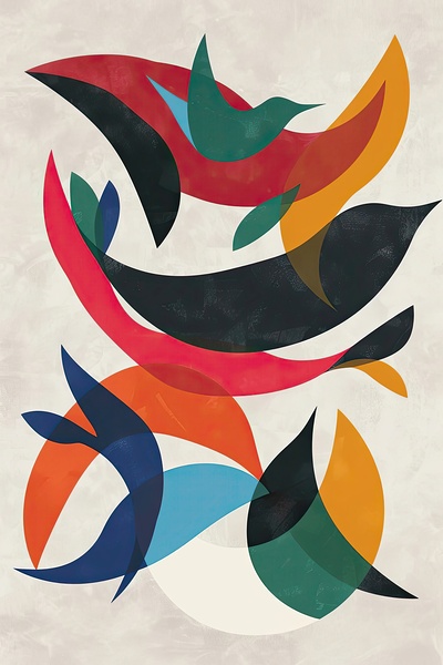 Birds in Flight 7H29PZ 45 by Abstract Rebellion
