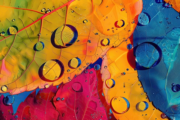 Chromatic Leaf Droplets 5H2N9Z 60 by Abstract Rebellion