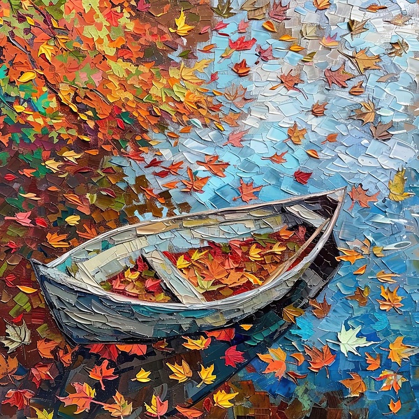 Autumn Boat Reverie JH293N 63 Print