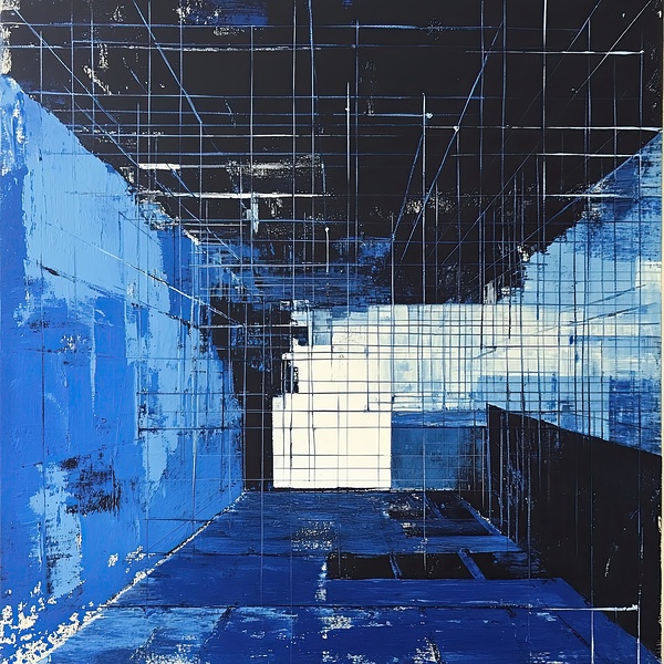 Azure Structure Within 52H9N 55 by Abstract Rebellion