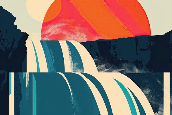 Cascading Sunset H7P3N2 60 by Abstract Rebellion