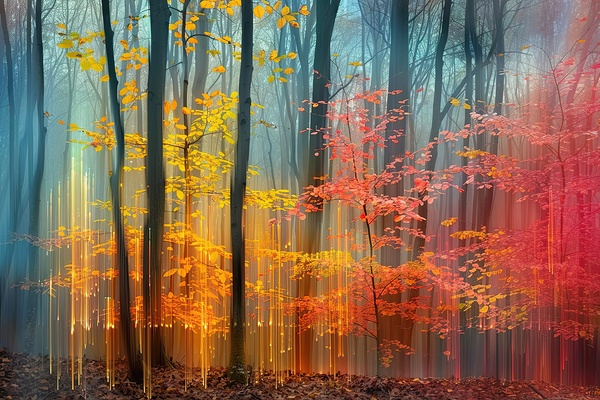 Autumn Light Forest ZX987N 60 Print