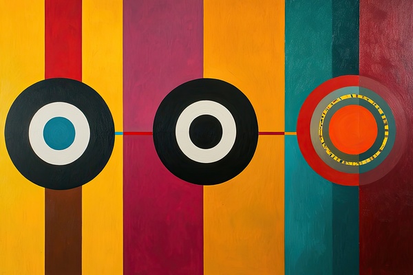 Chromatic Triptych 29HBNZ 62 by Abstract Rebellion