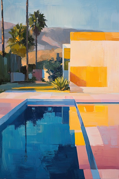Azure Reflections Poolside 29HBNV 60 by Abstract Rebellion