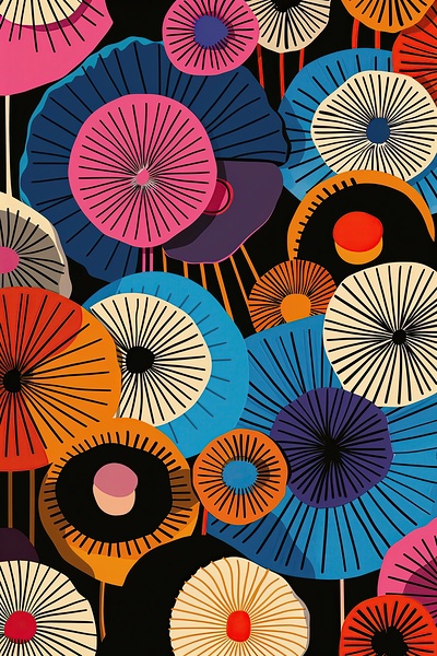 Chromatic Parasols 7P3N9H 55 by Abstract Rebellion