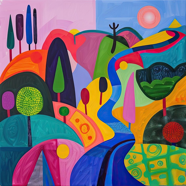 Chromatic River Flows Y9H4N2 52 by Abstract Rebellion