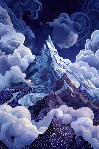 Celestial Summit Ascent J9P2N3 64 Print