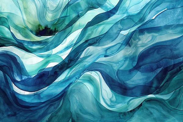 Azure Currents Flow 29H7N 45 by Abstract Rebellion