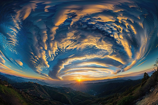 Celestial Vortex Sunset H2N9P4 68 by Abstract Rebellion