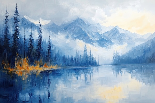 Azure Mountain Serenity 9P3N2H 57 Print