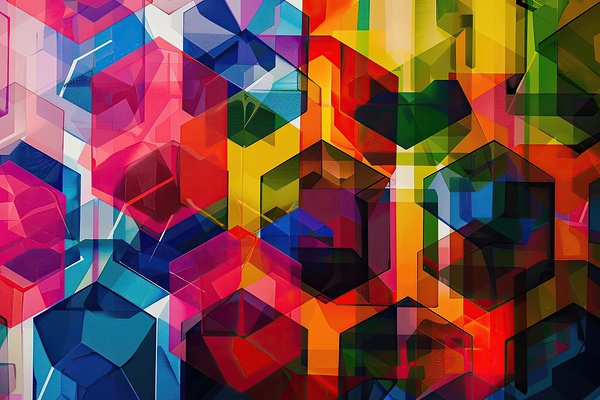 Chromatic Hexagons 7H29P4 48 by Abstract Rebellion