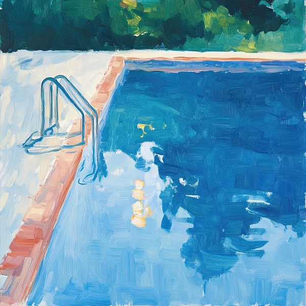 Azure Reflections Poolside 7H3N2P 47 by Abstract Rebellion