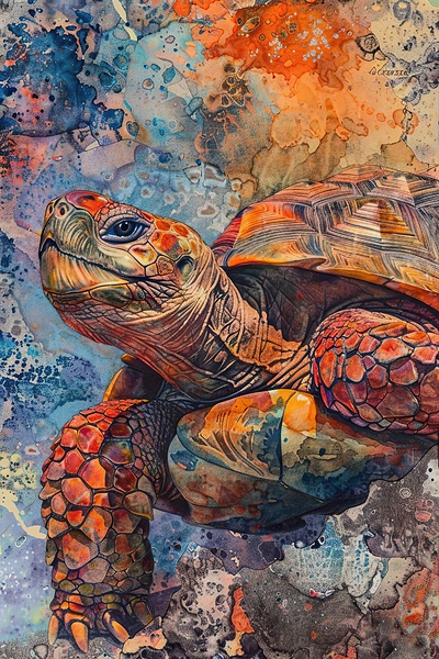 Ancient Tortoise Wisdom 8H29P7 45 by Abstract Rebellion