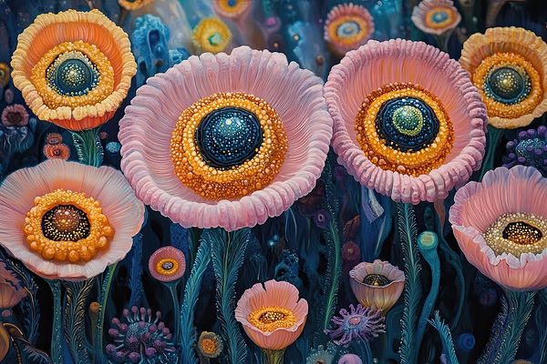 Cosmic Bloom Field H29P3Z 65 by Abstract Rebellion