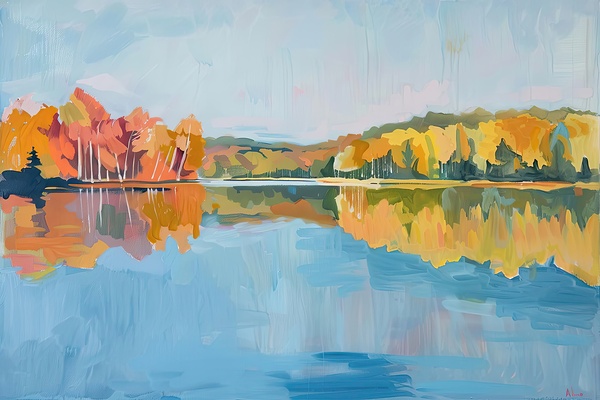 Autumn Reflections 92DH3B 51 Print