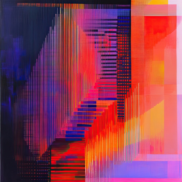Chromatic Interference 79D3N4 58 Print