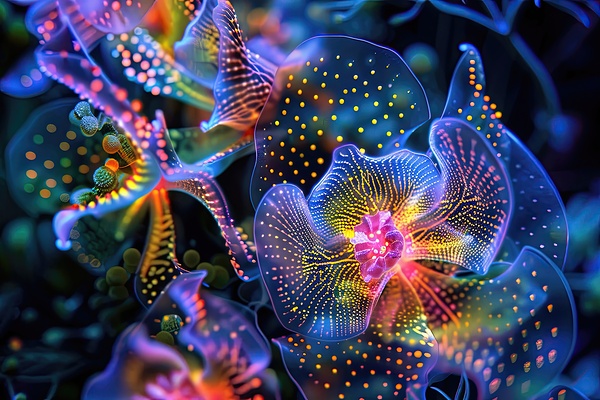 Bioluminescent Orchids J9H4N2 62 by Abstract Rebellion