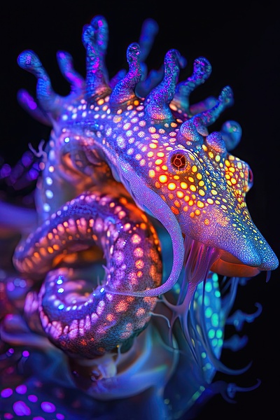 Bioluminescent Seahorse 92D3H7 69 Print