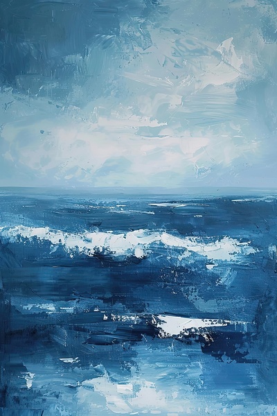 Azure Depths Serene Waves H29PN 45 by Abstract Rebellion