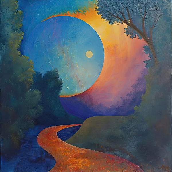 Celestial River Path 9H2N5B 60 Print