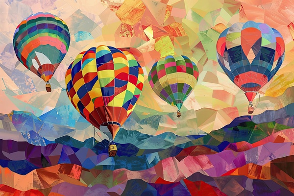 Aloft Over Chromatic Hills H2N3P9 60 by Abstract Rebellion
