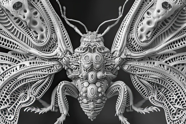 Biomechanical Butterfly 7H29P4 49 by Abstract Rebellion