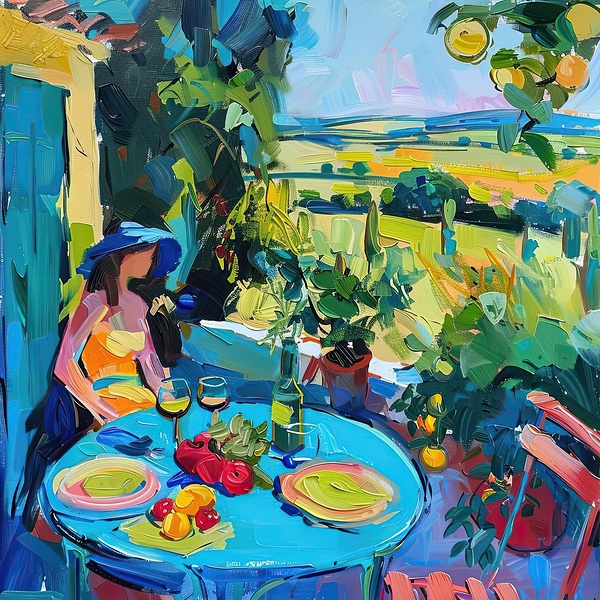 Azure Luncheon Repose J3H9N2 50 by Abstract Rebellion