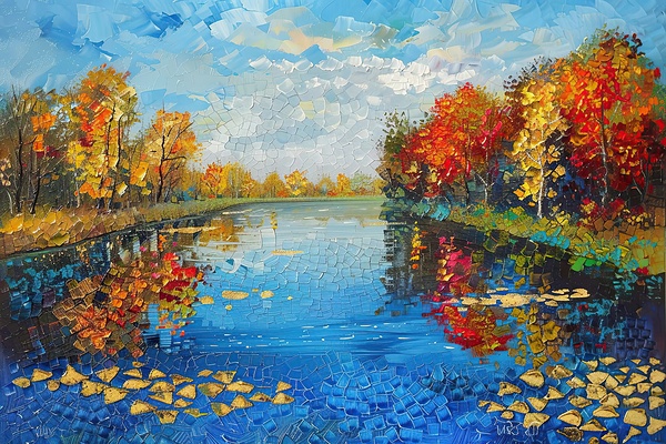 Autumn Reflection 8294HJ 45 Print