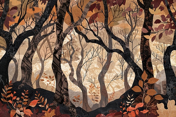 Autumn Forest Glow H2N3P9 47 by Abstract Rebellion