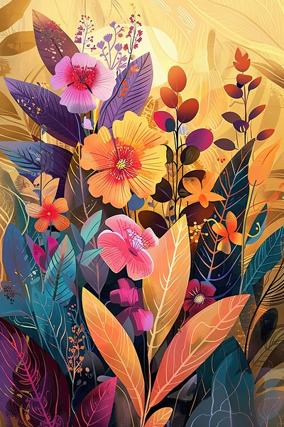 Blooming Garden Rhapsody H3N9P2 53 Print