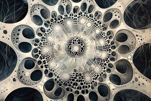 Cellular Cosmos Echoes Y9H4N2 55 by Abstract Rebellion