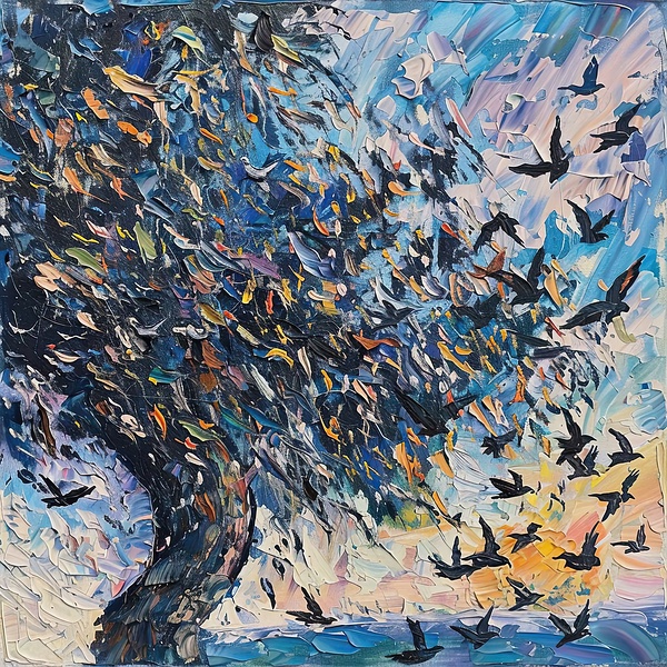 Birds Taking Flight 8942HJ 45 by Abstract Rebellion