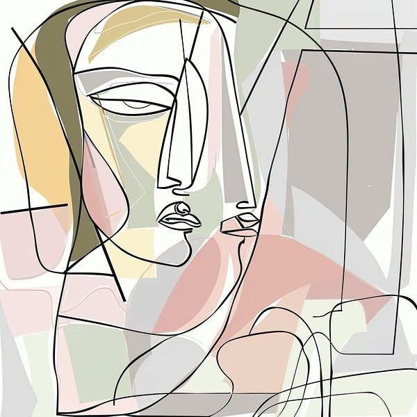 Abstract Face Study 239VN7 62 by Abstract Rebellion
