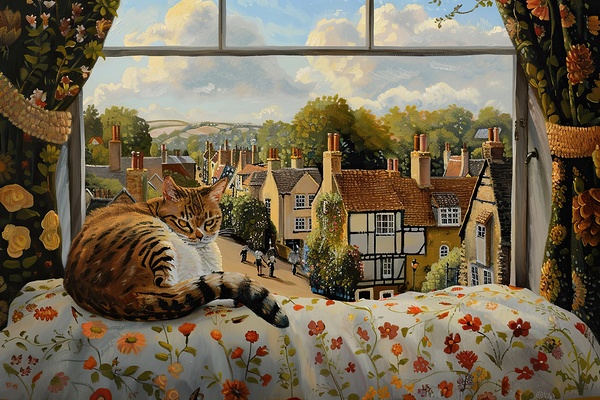 Cat Nap Overlook H29NJP 45 Print