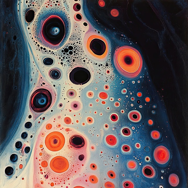 Cosmic Cellular Dance 7H9N2P 49 by Abstract Rebellion
