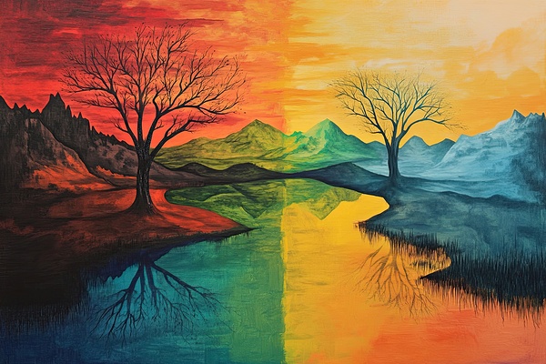 Chromatic Reflections J9H4N2 57 Print