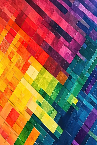 Chromatic Tesserae ZH92N4 45 by Abstract Rebellion