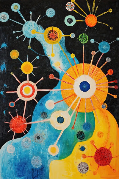 Cosmic Cellular Dance 79B2H 47 by Abstract Rebellion