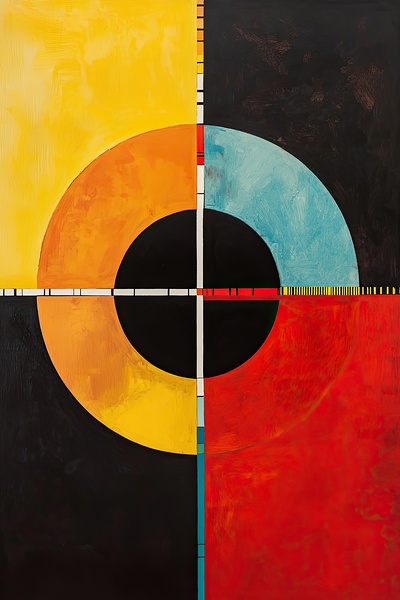 Chromatic Quadrants Y8H9P2 64 Print