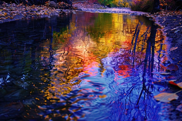 Autumn Reflections NZ893H 45 by Abstract Rebellion