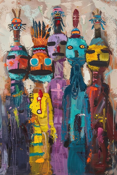 Ancestral Echoes 7P3H2N 55 Print