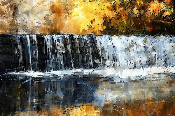 Autumn Cascade Flow 2Y9CHJ 48 by Abstract Rebellion